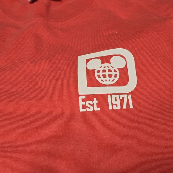 Walt Disney World Spirit Jersey Red Long Sleeve, Sz Medium - Picture 4 of 8